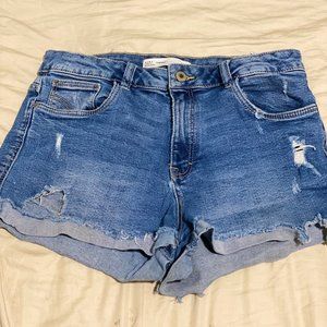 Zara Stretch jean shorts